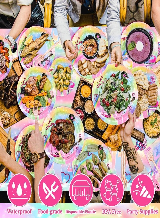 سيلفتك مجموعة زينة عيد ميلاد سيلف تيك، 98 قطعة، تتضمن لافتة عيد ميلاد، أطباق، مناديل، مفرش طاولة، شوك، ومراوح، تكفي لـ 24 ضيفًا. - Image 3